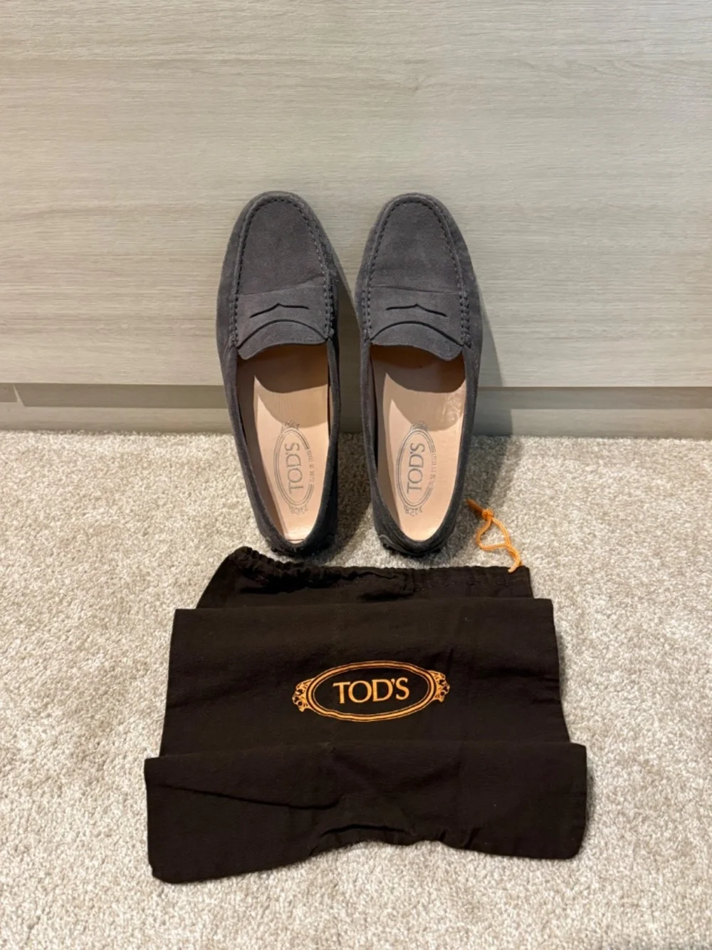 Tod's Women's City Gommino Drivers in grey suede